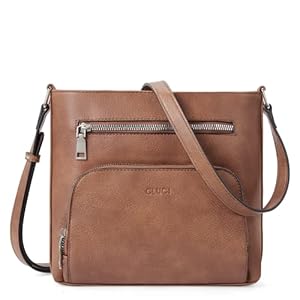 CLUCI Crossbody Purse for Women Multi Pockets Bag Vegan Leather Small Shoulder Handbags Summer Travel Designer Vintage Ladies