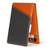 F&H Signature Slim RFID Money Clip Wallet in Top Grain Leather