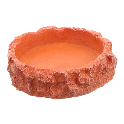 Cuenco de alimentación para reptiles, cuenco de alimentación para mascotas, suministros de alimentación de reptiles, plato de agua, tortuga, plato de comida, plato decorativo para reptiles, plato