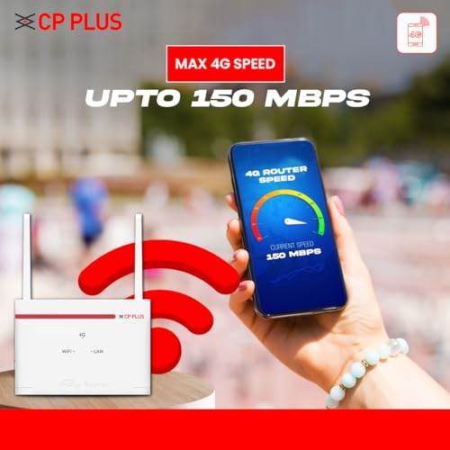 CP Plus 4G SIM Card Wi-Fi Router with High Speed 4G Internet & Wider Wi-Fi Coverage |Support External Antenna | Support Reset, WPS Button -... - Image 3