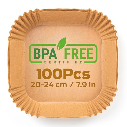 PORTENTUM Airfryer Bakpapper 100 Bitar - BPA-fritt Non-stick