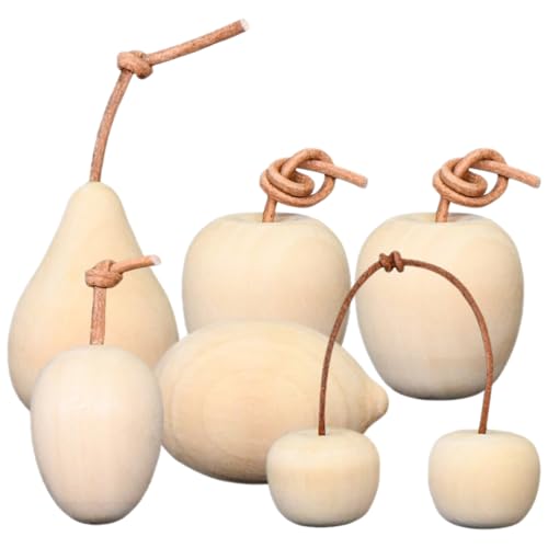 Unpainted Wooden Fruit Ornaments for Painting