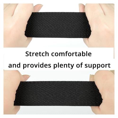 Men Belts Plus Size Big and Tall 100cm To 180cm 39''-71'' Long Stretch Nylon Web Waistband Black Blue Gray3