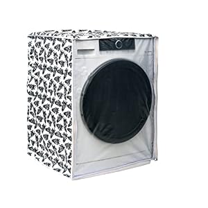 Classic Wasmachine voor voorlader voor LG 8,5 kg, 9 kg, 9,5 kg, 10 kg, 10,5 kg, 11 kg, 11,5 kg, 12 kg (72 cmsx63 cmsx81 cm, zwart, wit) - polyvinylchloride