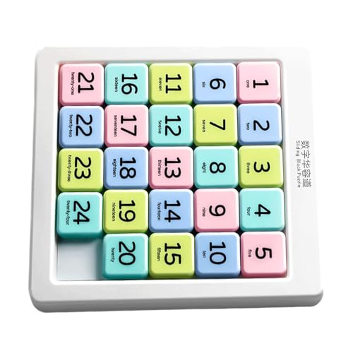 Puzzle scorrevole con 15 numeri, gioco rompicapo, puzzle portatile con tessere scorrevoli e custodia, giocattolo educativo da viaggio per compleanni, puzzle educativo portatile per viaggi, classe e st
