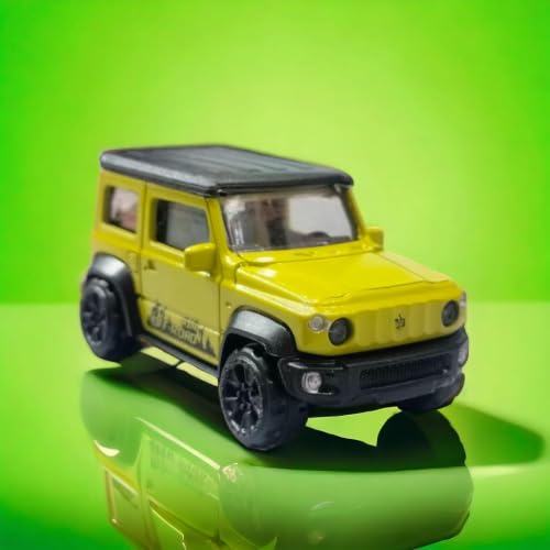 Image of Mini Style Die Cast Metal Green SUV Toy Car 1:64 Scale Collectible Off Road Adventure Vehicle Model for Kids Play Display Premium Miniature Car Gift Durable Metal Body Realistic SUV Model Set