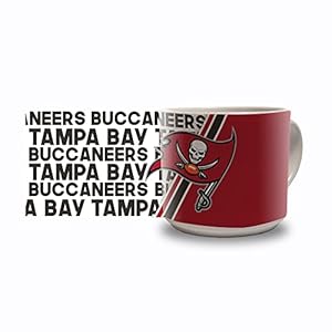 Rico Industries NFL Football Tampa Bay Buccaneers 14 oz Metro Ceramic Coffee Mug