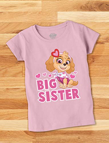 Tstars Paw Patrol Big Sister Shirt Sibling Gifts Skye Toddler Kids Girls Fitted T-Shirt4