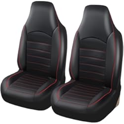 Cubre Asientos Mazda Cx 5 TOYOUN Fundas Asientos Universal Delantero para Coche Impermeable Juego de Protector de 2 plazas Respaldo Alto Accesorios Automóvil,Rojo