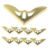 BELLIFFY 10 de Esquinas de Libros de Metal Cubiertas Decorativas para Bordes de Libros de Estilo Vintage para Álbumes Revistas