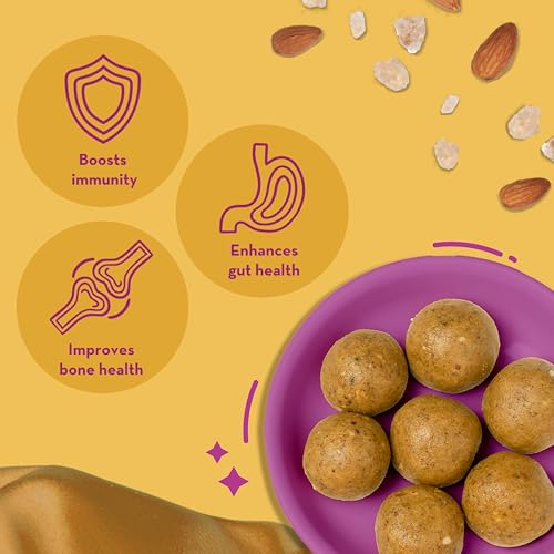Image of GO DESi Classic Kaju Katli 200 grams & Atta Gond Laddu 200 grams Combo