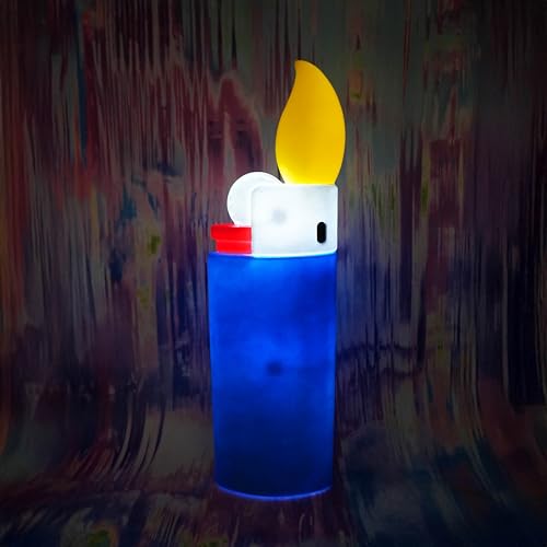 Image of 20.5-Inch Novelty Lighter - Blow Mold Lamp with Fun LED Lights for Indoor Use - Quirky Lamp for Kitchen or Party Display