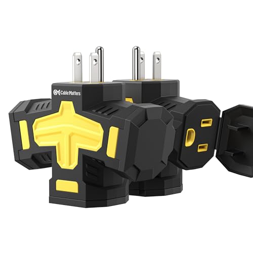 [ETL Listed] Cable Matters 2-Pack 15A 1875W 3 Way Outdoor Plug Splitter