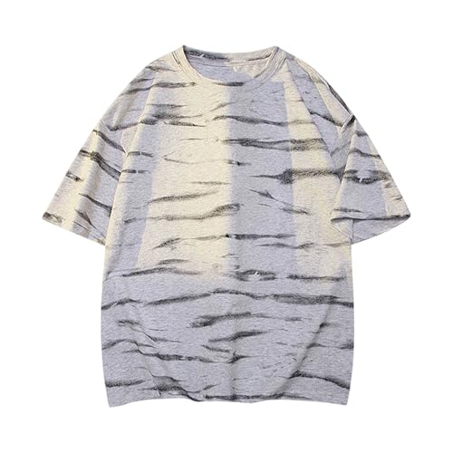 T-shirt d'été pour homme manches courtes grandes tailles respirant pour look casual de saison