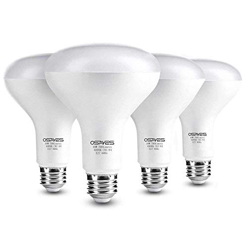 E27 R63 Réflecteur Ampoule LED, Blanc Froid 6000K, 10W Consommés Équivalent 80W, 700 lm, Faisceau 240°, IRC84, 200-240V AC, Ampoule LED, LED Lampe Sphérique Encastrable Encastré, Lot de 4
