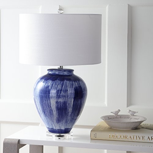 Lámpara de Mesa de Cerámica Azul 26 pulgadas LED miniatura 4