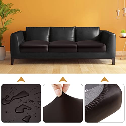 Fuloon Faux Leather Cushion Slipcover