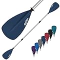 ALPIDEX 2 in 1 Pagaia Doppia SUP Pagaie Kayak Canoa Stand Up Paddle Lunghezza Regolabile 160-207cm Leggero Palo Alluminio, Colore:Blu Scuro