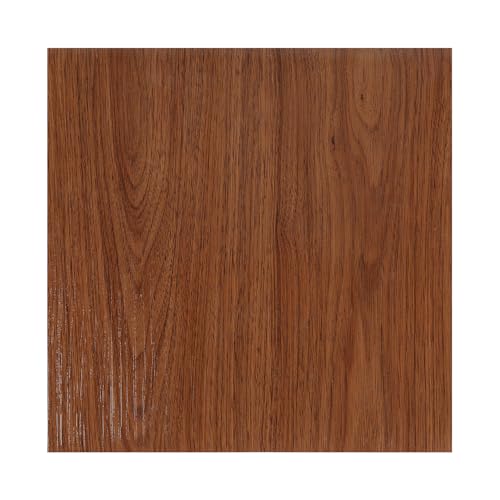 Vkechh Revêtement de sol en PVC autocollant en vinyle - 30 x 30 cm - Carré - Antidérapant et imperméable - Pour cuisine, salle de bain, salon - Aspect bois - 11 carreaux - Environ 1 m²