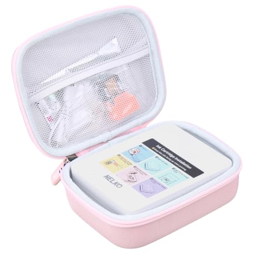 Image of Case for Nelko Photo Printer PP01 Color Mini Portable Printer - Hard Travel Protective Carrying Storage Bag, Box Only (Pink)