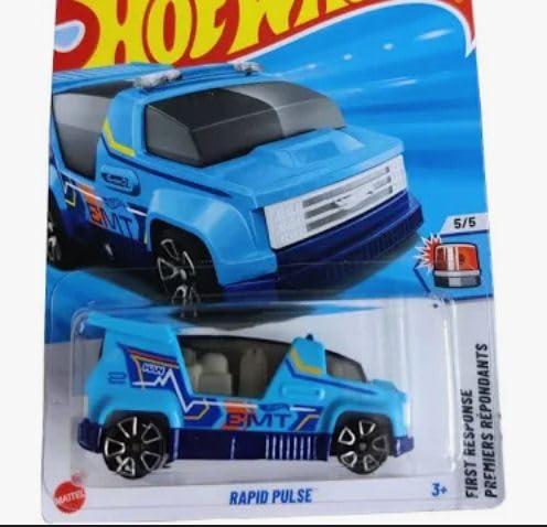 Image of hw Die-Cast 1:64 for Ages 3 and up (Rapid Pulse | First Response | Blue)