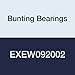 Bunting Bearings EXEW092002 Extra Lubricant with PTFE Thrust Washer, Powdered Metal, SAE 841, 9/16" Bore x 1-1/4" OD x 1/8" Thickness (Pack of 3)