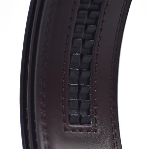 Image of WildHorn Men's Genuine Leather Ratchet Belt for Men| Premium Auto-Lock Buckle | Adjustable up to 48 inch | Formal & Casual Wear | Micro-Adjust Fit | Stylish Gift Box Included