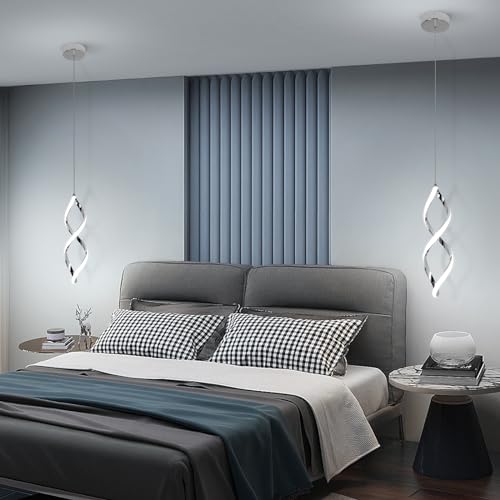 Vloitgol 3 Packs Modern Led Pendant Lights Kitchen Island,6000K Led Pendant Light Fixtures,Adjustable Led Hanging lamp Island Lights for Kitchen Living Room Bedroom Dining Room Sink (Chrome, 3 Packs) by Vloitgol - Used condition - Image 2