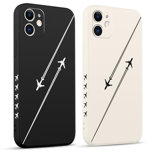 Pnakqil 2 Pezzi Cover per iPhone 11 6,1" Carina Linea