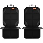 SMART ELF 2 pack Car Seat Protector - for kids, Child with Waterproof Fabric & Thickest Padded Cover & Featuring Best Size Coverage Available & Organiser Pockets - Fits Isofix