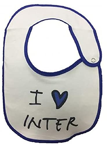 INTER bavaglino in cotone bianco i love inter
