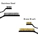 Turboom Wire Brush Set Scratch Brush Set for Cleaning Welding Slag Rust and Dust Curved Handle Stainless Steel and Brass Black 10-Pack