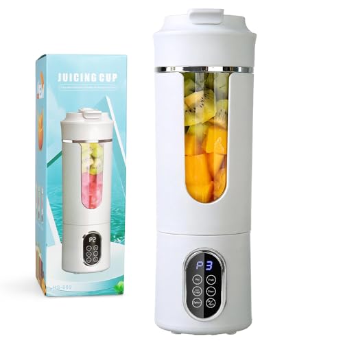Oxsaytee Portable Blender Electric Juicer for Shakes and Smoothies Motor Smoothie Blender with BPA-Free (White-530ml)