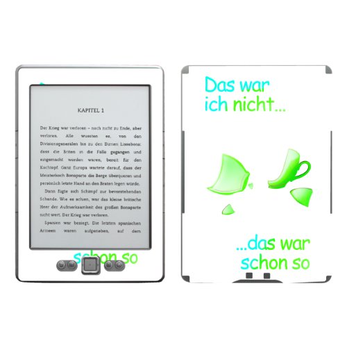 'Disagu Design Skin for Amazon Kindle 4 eReader  Motif Das war.  Green