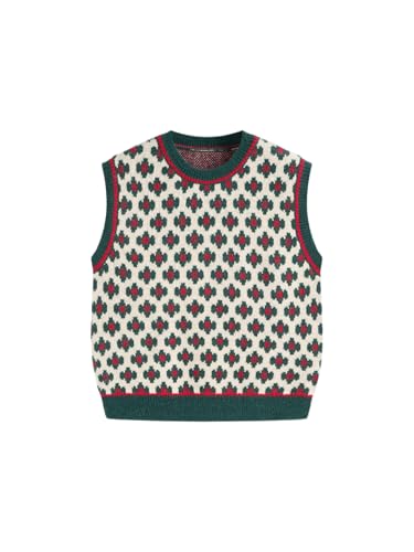 Image of CIDER Sweater Vest Women Sleeveless Cropped Sweaters Cute Graphic Tank Tops Old Money Clothes Fall Outfits