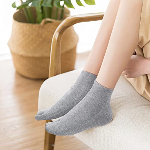 Image of Artfasion Women Flip Flop Socks - Tabi Ankle Sock Colorful Two Toe Finger Running Socks for Womens Girls