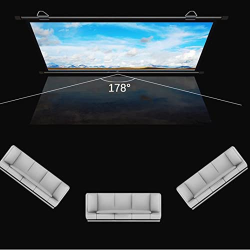 Pantalla manual 60" para proyector, formato 4:3 miniatura 2