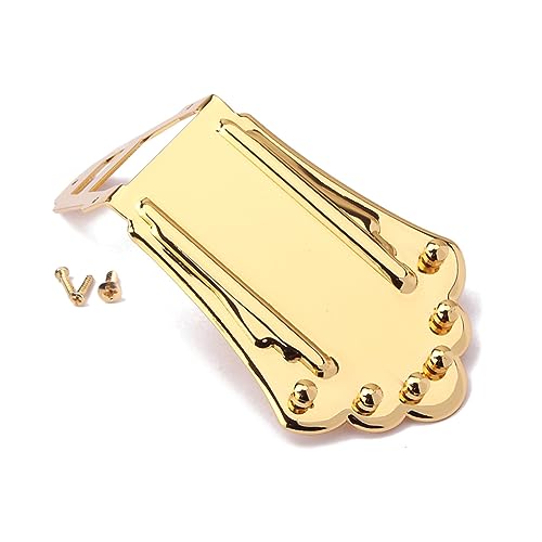 Toyvian Guitar Tremolo Tailpiece Metal Guitar Tailpiece for Jazz Archtop Screw Included