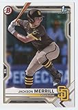 2021 Bowman Draft #BD-119 Jackson Merrill RC Rookie San Diego Padres MLB Baseball Trading Card