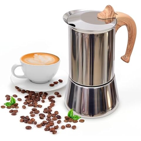 JingleChoo Induction Moka Pot for Espresso Cover