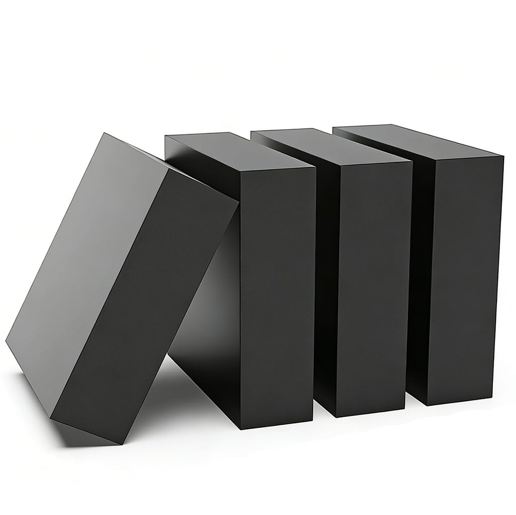 4Pcs Blocchi di Gomma Anti-Vibrazione Duri 60x60mm Spessore 25-60mm Blocchi in Gomma Antiscivolo per Antiscivolo, Assorbimento degli Urti,60 * 60 * 60mm 4pcs