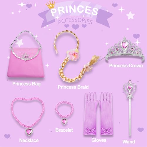 Little Girls Dress Sequin Pink Rainbow Dress Flower Girl Dress Easter Dress Light up Princess Dresses for Toddler Girls Kids Costume for Brithday Wedding Party4