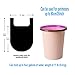 4 GALLON Bathroom Trash Bags, 5 Rolls/100 Counts Small HANDLES Garbage Bags for Office, Bathroom Wastebasket Waste Bin Colorful Portable Rubbish Bags (Mixed, 100 Counts)