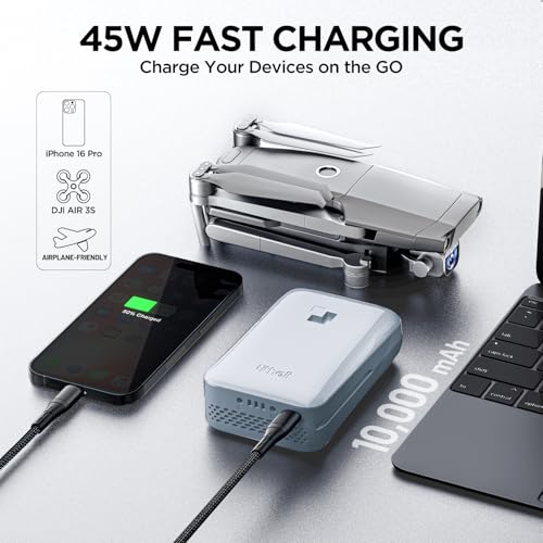 Image of LiTHELi Portable Charger 2.0Ah Lithium Batteries 45W Max Power Bank, Suit for All U20 Power Tools and Outdoor Power Equipment（Blue）