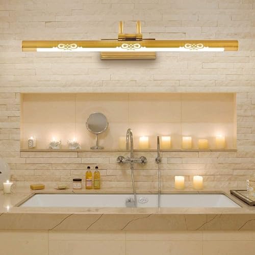 Vanidad iluminada sin sombras con la lámpara de espejo LED giratoria 2