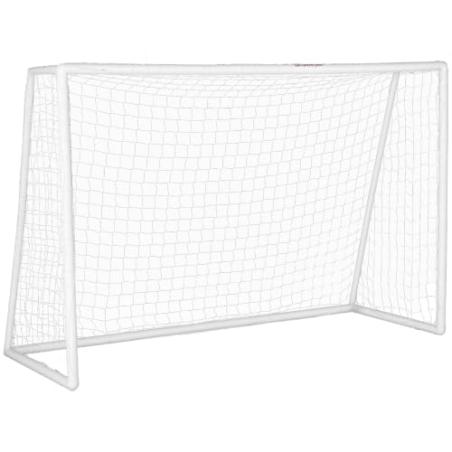 SPORTNOW Fußballtor für Jugendliche & Erwachsene mit Netz 300 x 120 x 200cm