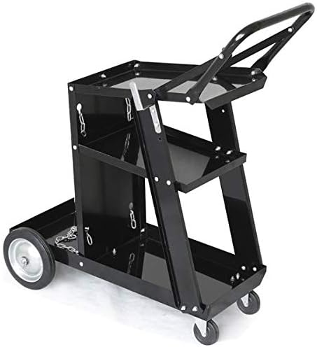 3 Tiers Welding Cart Portable Plasma Cutting Machine Trolley Black
