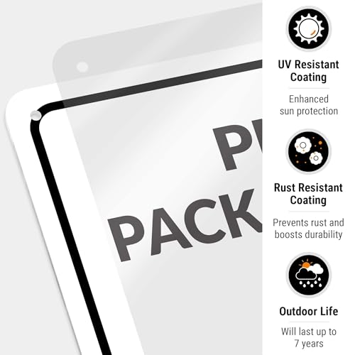 Image of Package Delivery Sign, 10x14 Inches, Rust-Free Aluminum, Fade-Resistant, Made in USA