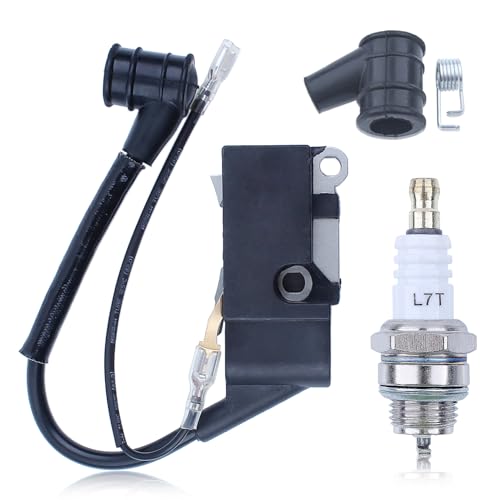 Mtanlo Bobine Dallumage Ensembles de la Chaîne Module Magnéto pour Chinoise 4500 5200 5800 45cc 52cc 58cc Tronçonneuse,avec Bouchon Haute Pression de Bougie...