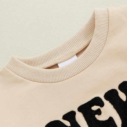 Baby Boy New Year Clothes Letter Embroidery Crew Neck Long Sleeve Sweatshirt Pullover Shirt Fall Winter Tops4